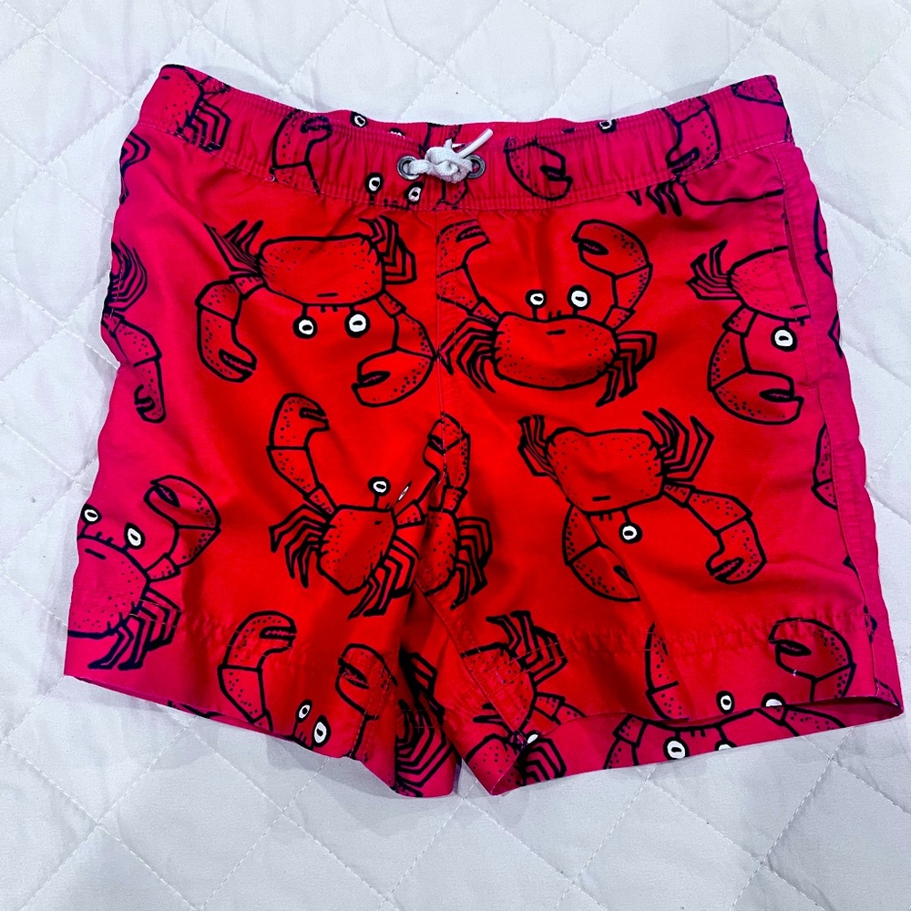 Hanna Andersson Red Crab Boys Swimwear